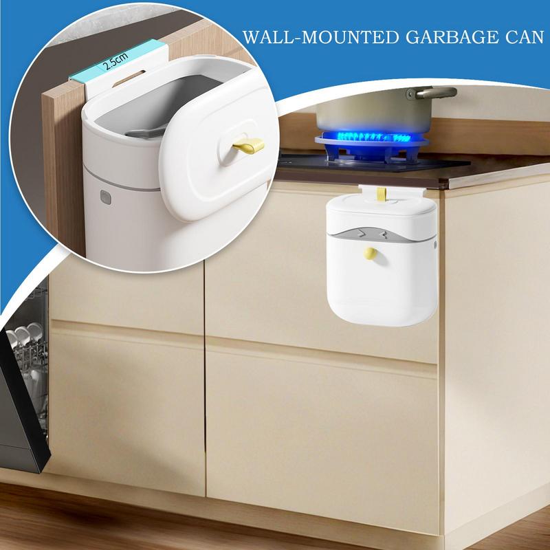 Compost Bin Countertop - 싱크대 하부 벽걸이형 퇴비통 뚜껑 포함