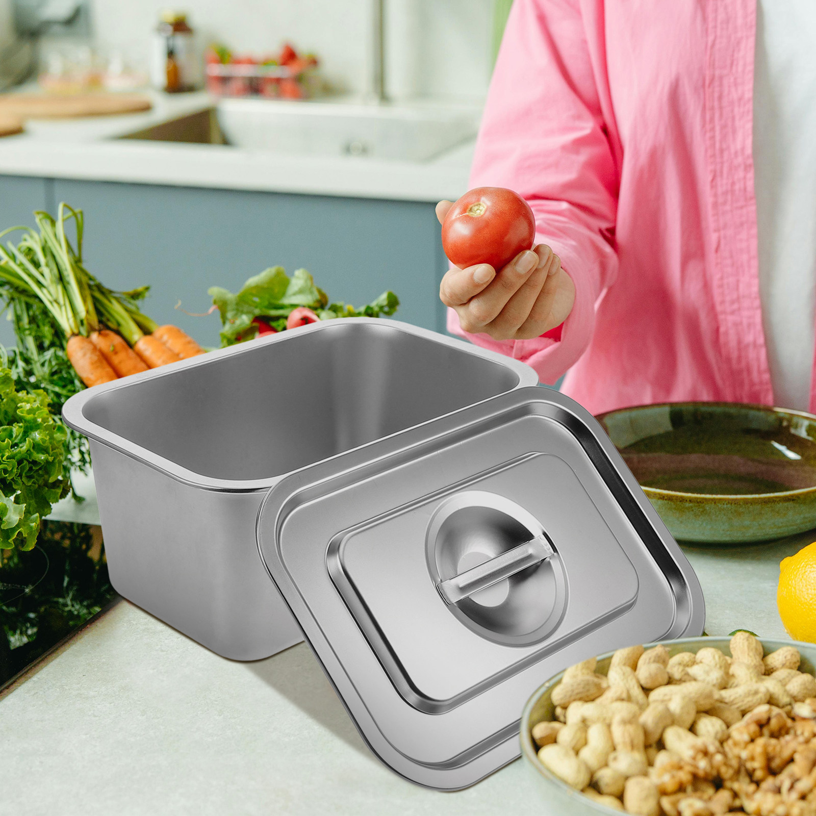 스테인리스 스틸 주방용 퇴비통 실내용 카운터탑 버킷 뚜 - Compost Bin Countertop 리뷰 및 가격